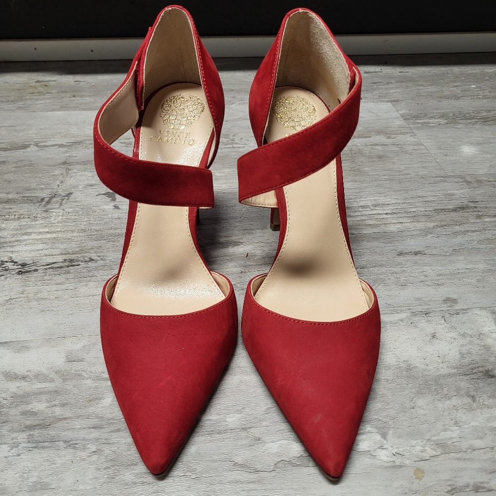 Vince Camuto pointed toe RED heels